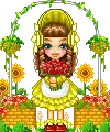 girl with flowers