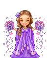 girl with flowers