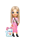 girl with kitty