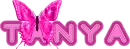 Tanya pink butterfly