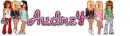 Glitter text- Audrey