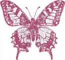 pink sparkle butterfly