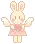 bunny farie with strawberry