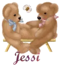 Bears on Bench with Name