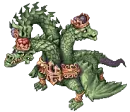Three Headed Green Dragon