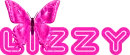Lizzy pink butterfly