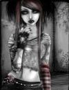 emo red girl