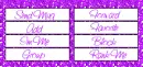 Glittery Contact Table
