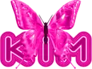 Kim pink butterfly