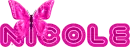 Nicole pink butterfly