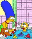 Maggie in the bath