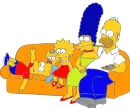 simpsons on the coach