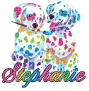 colorful puppies stephanie