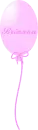 Brianna pink balloon