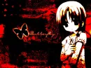 GIRL & BUTTERFLY IN RED
