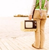 Girl With A TV