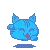 kitty happy(blue)