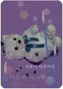 cute teddy bear with candles
