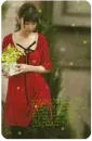 green-handed girl with a plant
