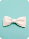 white ribbon bow