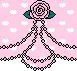  	cute kawaii pink ribbon divider