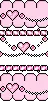 cute kawaii pink ribbon divider
