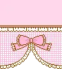 cute kawaii pink ribbon divider