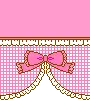 cute kawaii pink ribbon divider