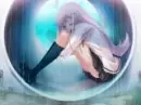 sad anime girl in the rain