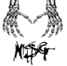 msg skull heart