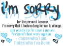 I'm Sorry