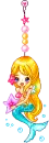 little girl mermaid charm
