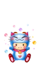 cute boy with cat costume