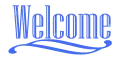 Glitter Blue Welcome