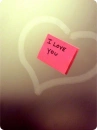 i love you post it