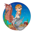 Horse and mermaid