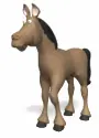 3d horse