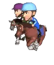 horses racing