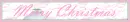 Pink Merry Christmas Banner