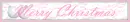 Pink Merry Christmas Banner 2