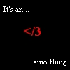 </3 emo thing