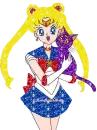 Glitter Sailor Moon & Luna
