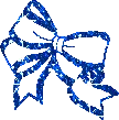 blue christmas bow