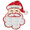 glitter santa claus face