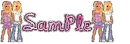 Sample glitter text