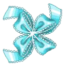 blue bow