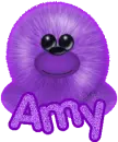 Purple Fuzzy Amy