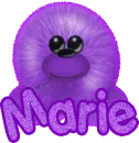 Purple Fuzzy Marie