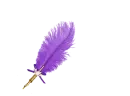 Feather Pen Dark Purple - Nicole 