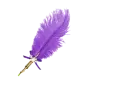 Feather Pen Dark Purple - Titania